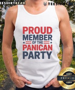 Funny Proud Member of the Panican Party Women Tank Top featuring a humorous design for political enthusiasts.