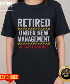 Funny retired husband retirement party tee featuring playful graphics, perfect for celebrating retirement with friends.