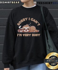 Funny sloth design featuring a lazy sloth napping, perfect for sloth lovers' sweatshirts showcasing humor and relaxation.