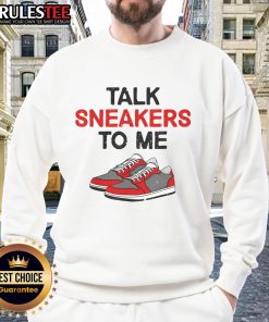 Funny sneaker shoe head sweatshirt for sneaker lovers featuring a playful graphic design and comfortable fit.