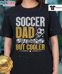 Funny Soccer Dad t-shirt design, showcasing a humorous twist on the classic dad tee for soccer enthusiasts.