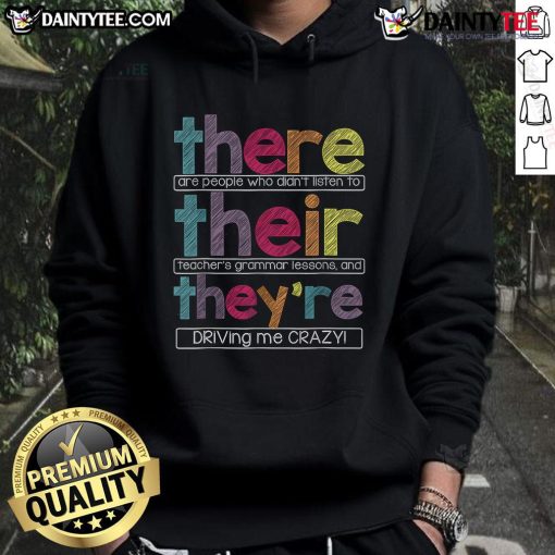 Funny hoodie with text about people ignoring grammar lessons, perfect for grammar enthusiasts and humor lovers.