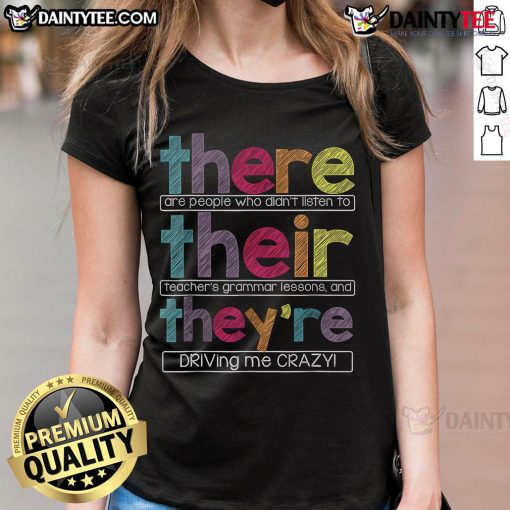 Funny tee shirt for ladies with a humorous quote about people ignoring grammar lessons, perfect for casual wear.
