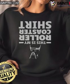 Funny This Is My Roller Coaster sweatshirt for amusement theme park lovers, featuring vibrant graphics and cozy design.