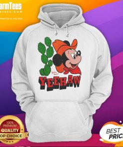 Funny Yeehaw Mickey Mouse Hoodie featuring a playful design with Mickey in a cowboy hat, perfect for Disney fans.