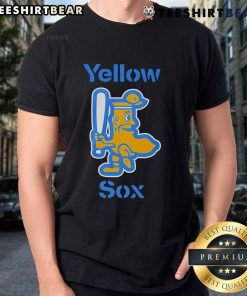 Funny Yellow Sox T-Shirt featuring a playful design, perfect for Sox fans who love humor and vibrant fashion.