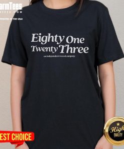 Good-8123 An Independent Record Company Ladies Tee featuring stylish design and comfortable fit for music lovers.