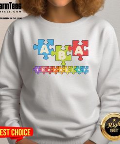 Alt Text: Cozy sweatshirt featuring Good ABA Therapist slogan, perfect for Applied Behavior Analysis professionals and specialists.