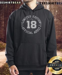 Vintage 2007 18th birthday hoodie for good adults, perfect gift idea for 18-year-olds celebrating their milestone birthday.
