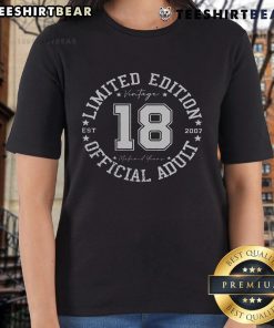Vintage 2007 18th birthday ladies tee, perfect gift for good adults turning 18. Stylish and memorable celebration attire.