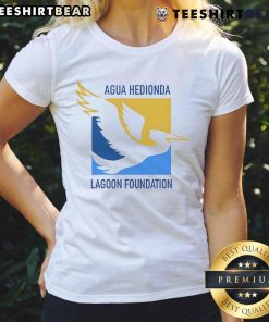 Good Agua Hedionda Lagoon Foundation logo on a stylish ladies tee promoting environmental conservation.