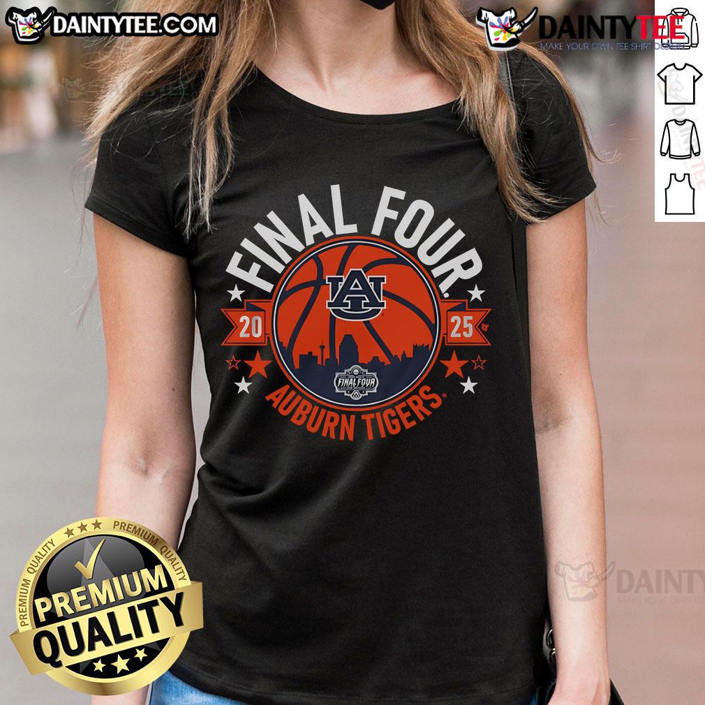 Good Auburn Basketball 2025 Final Four Ladies Tee 2025 Final Four Ladies Tee featuring Good Auburn Basketball logo in vibrant colors, perfect for fans and supporters.