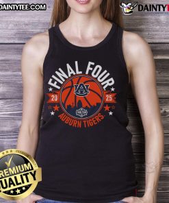 Good Auburn Basketball 2025 Final Four tank top featuring team colors and logo, perfect for fans celebrating the tournament.