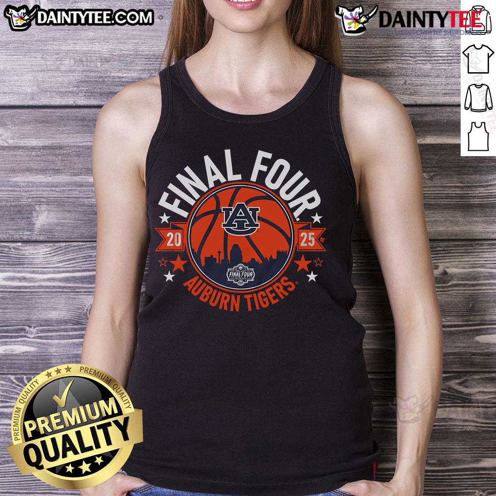 Good Auburn Basketball 2025 Final Four Tank Top Good Auburn Basketball 2025 Final Four tank top featuring team colors and logo, perfect for fans celebrating the tournament.