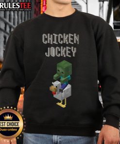 Good Baby Zombie Chicken Jockey Minecraft sweatshirt featuring a fun graphic design for gamers and fans.