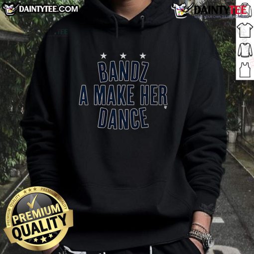 Alt Text: Good Bandz A Make Her Dance Hoodie in vibrant colors, perfect for casual wear and music lovers.