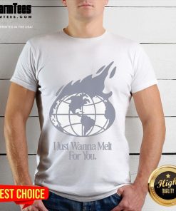 Good Beach Weather I Just Wanna Melt For You Globe T-Shirt design featuring a vibrant summer theme and eye-catching graphics.