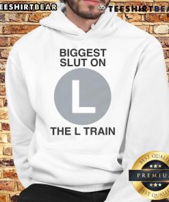Alt Text: Good Biggest Slut on the L Train Hoodie featuring bold graphic design and urban style for trendy streetwear enthusiasts.
