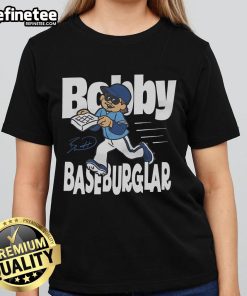 Good Bobby Baseburglar Kids and Ladies Tee featuring fun graphics, perfect for casual wear and playful adventures.