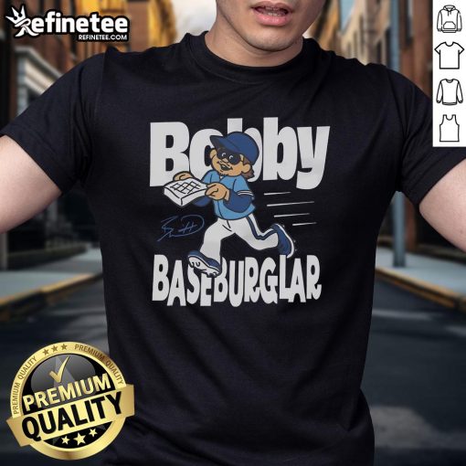 Good Bobby Baseburglar Kids T-Shirt featuring a fun character design, perfect for playful children's fashion.