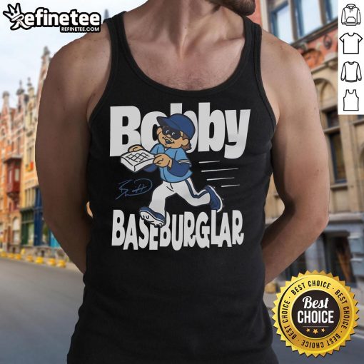 Good Bobby Baseburglar kids tank top featuring colorful graphics and a fun design for playful summer outfits.