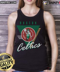 Boston Celtics Final Seconds tank top featuring vibrant team colors and logo, perfect for fans and game day attire.