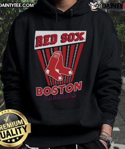 Alt Text: Good Boston Red Sox baseball starter hoodie in navy blue, featuring team logo and comfortable design for fans.