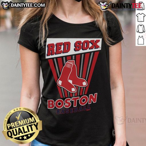 Good Boston Red Sox baseball starter ladies tee in stylish design, perfect for female fans supporting their team.