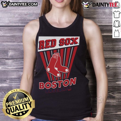 Good Boston Red Sox Baseball Starter Tank Top featuring team logo, perfect for summer games and sports enthusiasts.