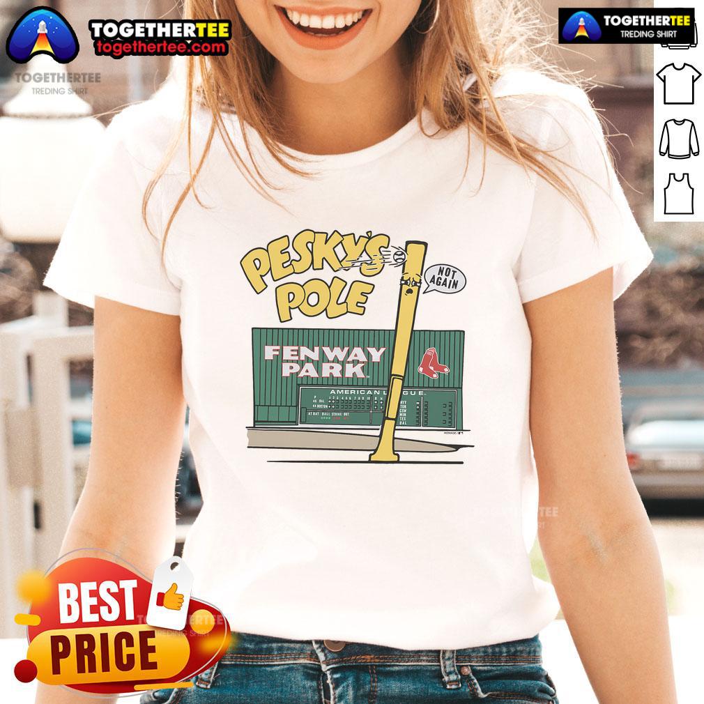 Good Boston Red Sox Homage Ladies Tee Alt Text: Good Boston Red Sox Homage Ladies Tee featuring team logo and stylish design for female fans