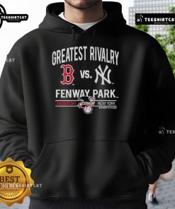 Good Boston Red Sox vs New York Yankees Fenway Park hoodie featuring team logos and vibrant colors for baseball fans.