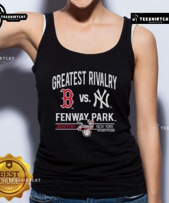 Boston Red Sox vs New York Yankees tank top featuring Fenway Park design, perfect for baseball fans.