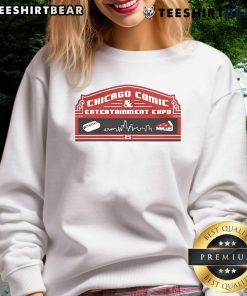Good C2E2 Chicago Comic and Entertainment Expo 8-Bit Stadium Sweatshirt featuring retro gaming design and vibrant colors.