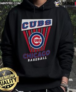 Good Chicago Cubs baseball starter hoodie in navy blue, showcasing team logo and stylish design for fans.