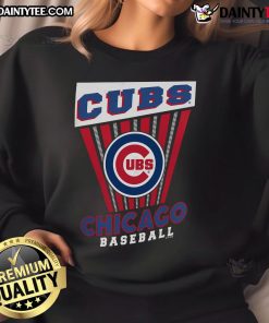Good Chicago Cubs baseball starter sweatshirt in navy blue with team logo, perfect for fans and casual wear.