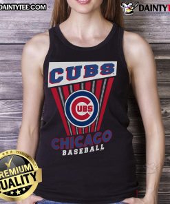 Good Chicago Cubs baseball starter tank top featuring vibrant team colors and logo, perfect for summer games and fans.