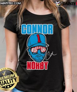 Good Connor Norby Bleeping Ladies Tee featuring a stylish graphic design on a comfortable cotton shirt.