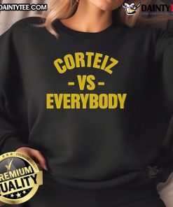 Alt Text: Good Corteiz Vs Everybody Sweatshirt featuring bold graphics and a comfortable fit, perfect for casual wear.