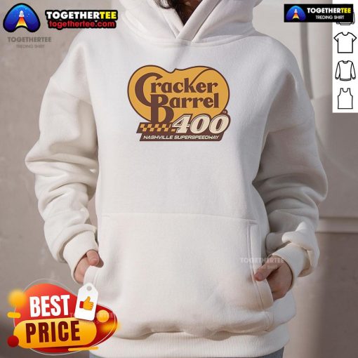 Good Cracker Barrel 400 Nashville Superspeedway hoodie featuring vibrant graphics and a comfortable fit for race fans.