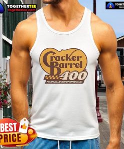 Good Cracker Barrel 400 Nashville Superspeedway tank top featuring vibrant design, perfect for race fans and casual wear.
