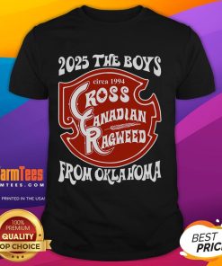 Alt Text: Good Cross Canadian Ragweed The Boy From Oklahoma concert 2025 T-shirt featuring vibrant design and band logo.