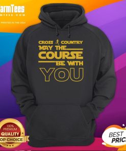 Alt Text: Good Cross Country Runner May The Course Be With You Hoodie design featuring motivational running graphics.