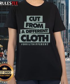 Good Cut from a Different Cloth Bultdifferent Ladies Tee in vibrant colors, showcasing a stylish and unique design.