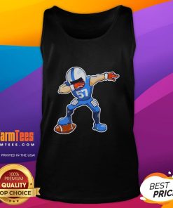 Person wearing a Good Dabbing Football Dab Dance Tank Top, showcasing a fun and energetic football-themed dance style.