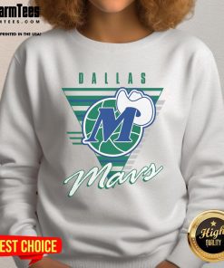 Alt Text: Dallas Mavericks Final Seconds sweatshirt featuring team logo and vibrant design for fans and sports enthusiasts.
