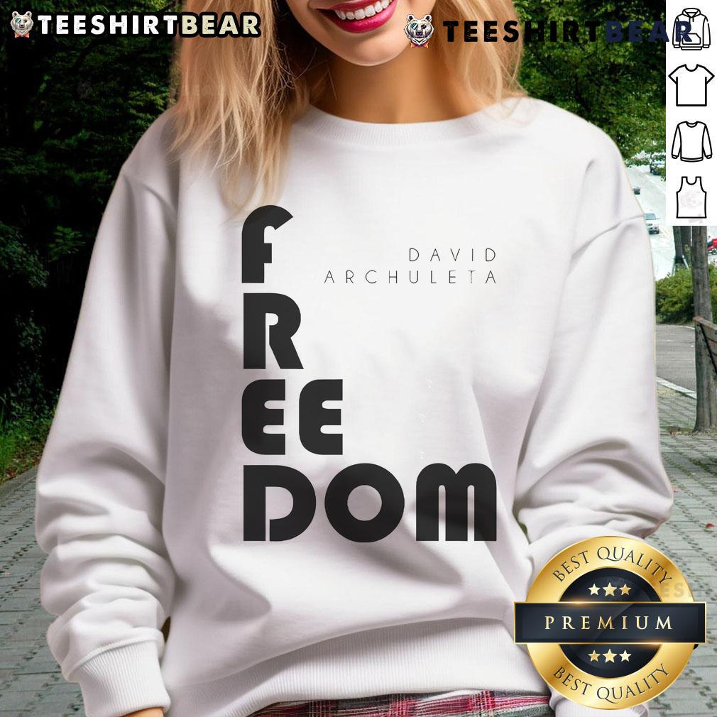 Good David Archuleta Freedom Block Sweatshirt David Archuleta wearing a stylish Freedom Block sweatshirt, showcasing a trendy and comfortable look.