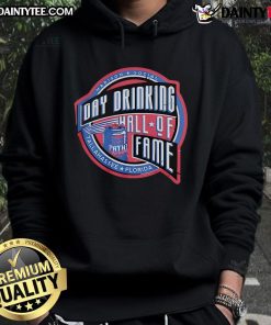 Good Day Drinking Hall of Fame hoodie from Madison Social in Tallahassee, Florida, showcasing vibrant design and cozy style.