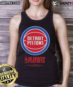 Good Detroit Pistons 2025 NBA Playoffs Alley Oop Tank Top featuring vibrant team colors and bold graphics.