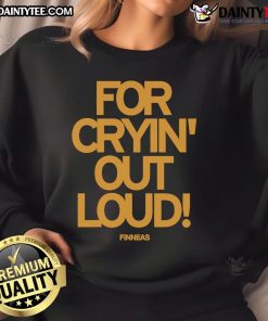 Good Finneas For Cryin' Out Loud sweatshirt featuring vibrant colors and stylish design for casual wear.