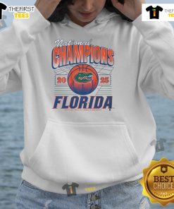 Good Florida Basketball 2025 NCAA Champions Grid Hoodie featuring team colors and logo, perfect for fans and supporters.